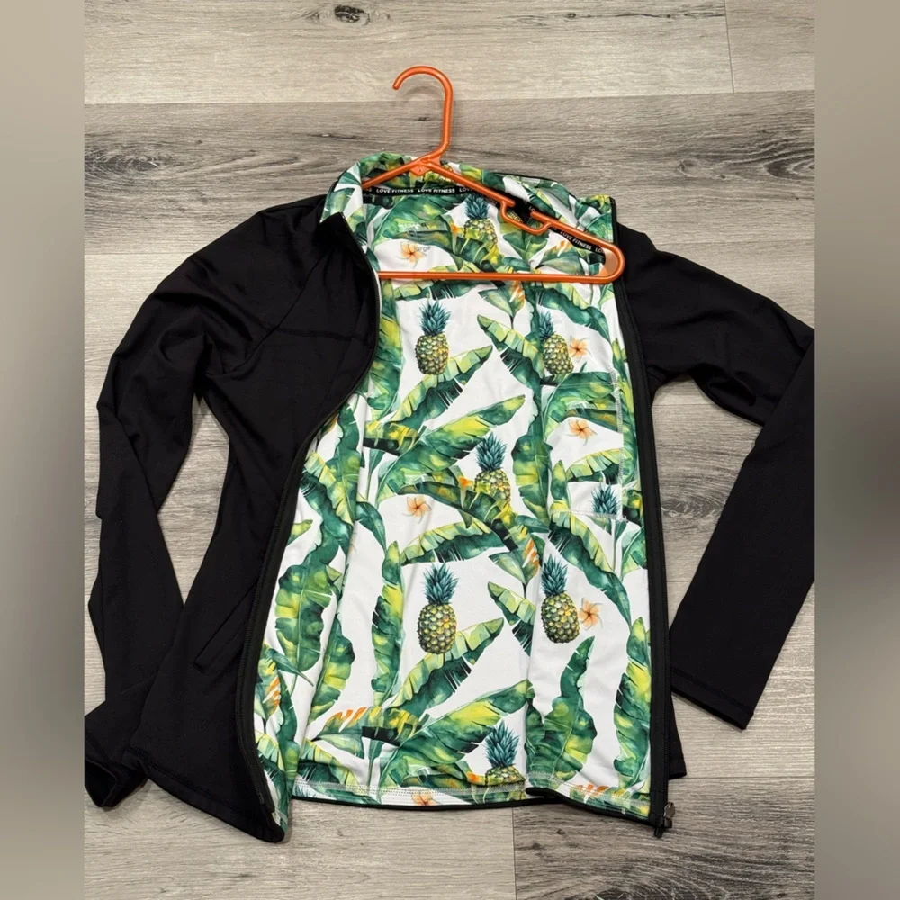 LOVE FITNESS APPAREL Premium Tropic Jacket Women’s Large EUC - Picture 6 of 10